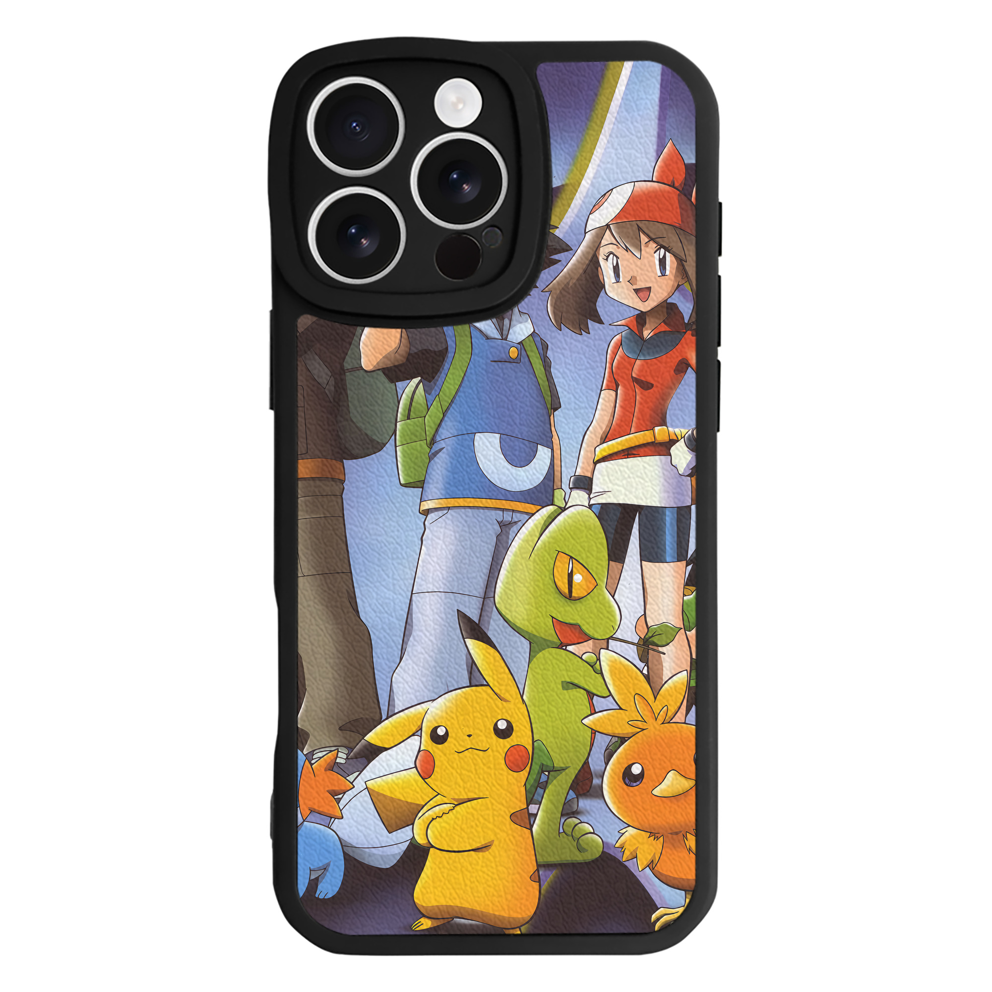 （画像用） ポケットモンスター Pokémon 【iPhone 16シリーズ対応】シリコンスマホケース（レザー調） 材質：シリコン